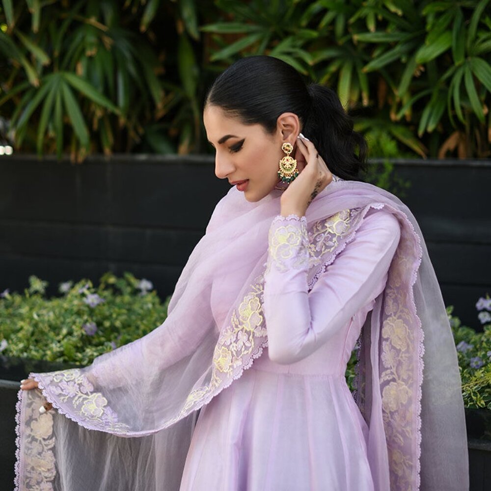 Lilac 2 piece Anarkali dress - Never worn